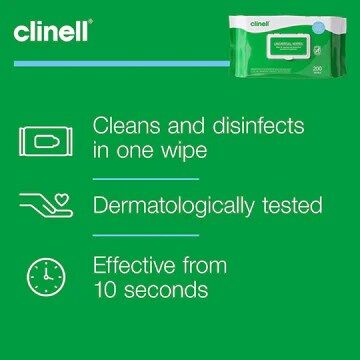Clinell Universal Disinfectant Wipes x 120 4 Clinell Universal Disinfectant Wipes x 120 - Image 4