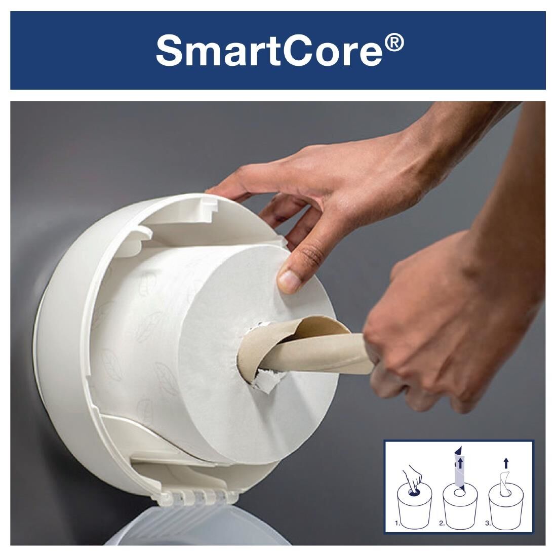Tork SmartOne® Mini Toilet Roll Dispenser T9 4 Tork SmartOne® Mini Toilet Roll Dispenser T9 - Image 4