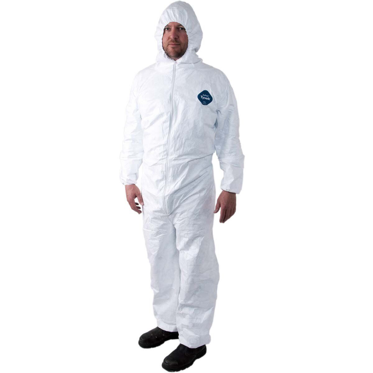 Tyvek® Elasticated Hooded Coveralls – All Sizes 2 Tyvek® Elasticated Hooded Coveralls – All Sizes - Image 2