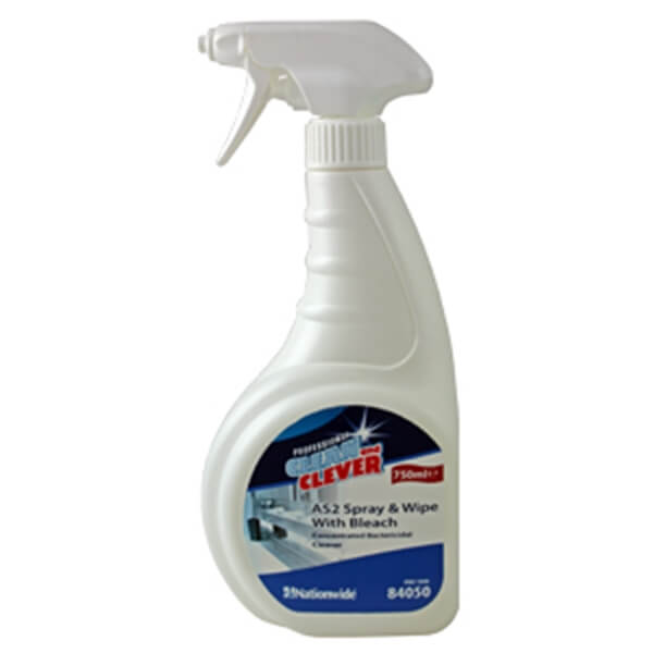 Nationwide Spray and Wipe with Bleach 6 X 750ML 1 Nationwide Spray and Wipe with Bleach 6 X 750ML