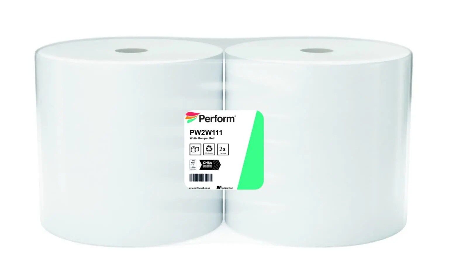 Perform White 2ply Bumper Rolls 1 Perform White 2ply Bumper Rolls