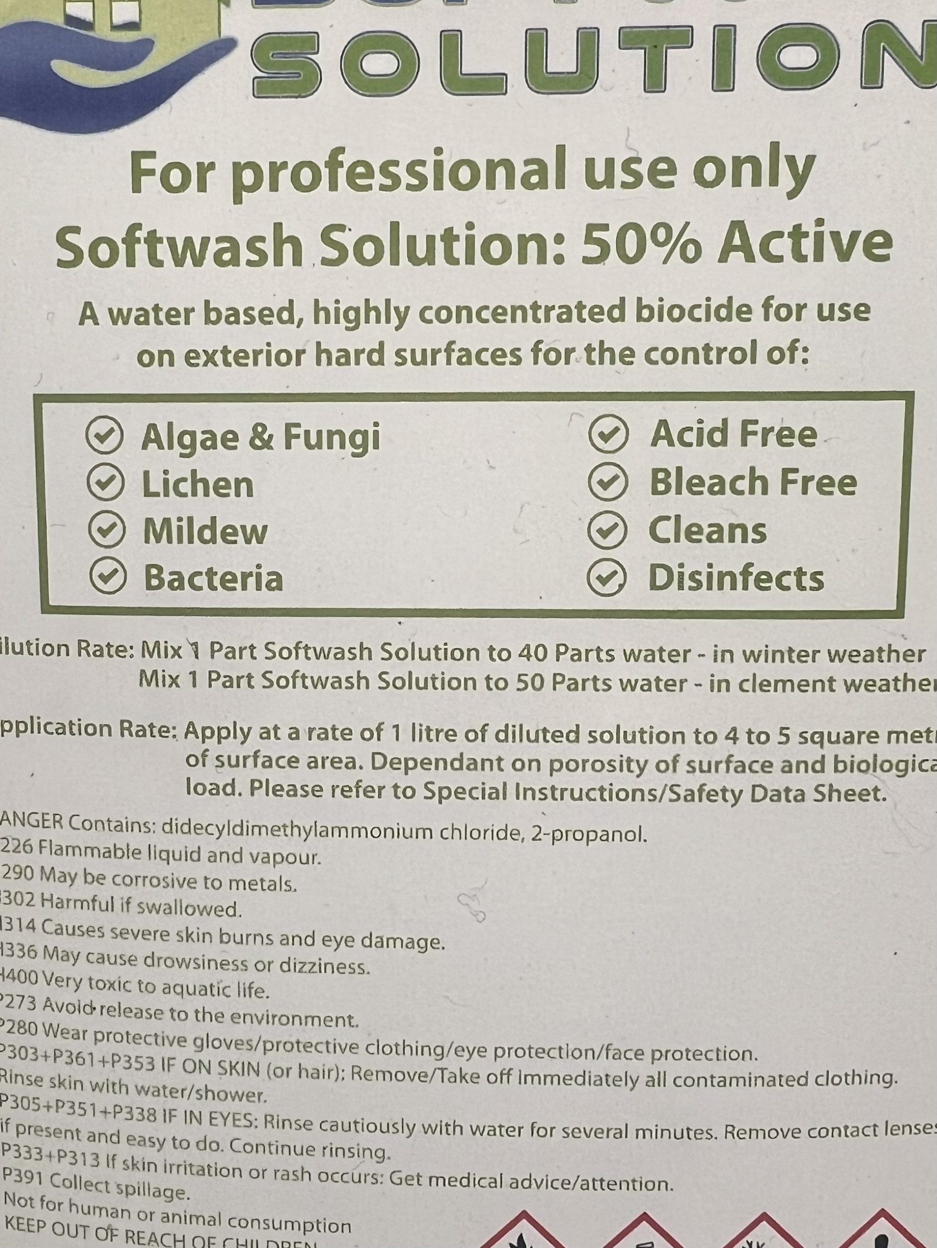 Archem Softwash Solutions 5lts 2 Archem Softwash Solutions 5lts - Image 2