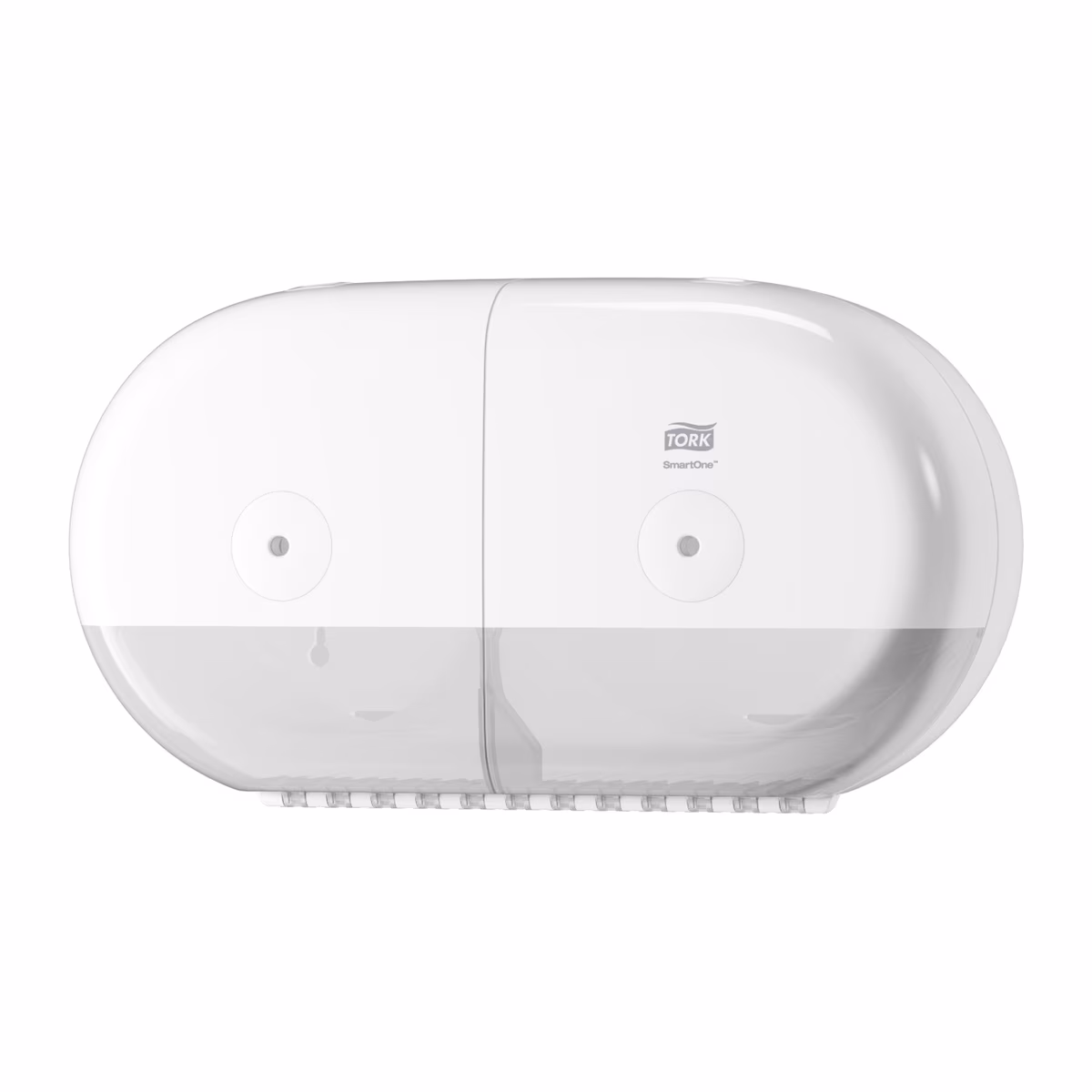 Tork SmartOne® Mini Twin Toilet Roll Dispenser White T9 3 Tork SmartOne® Mini Twin Toilet Roll Dispenser White T9 - Image 3
